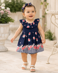 Vestido Jardim Navy Floral