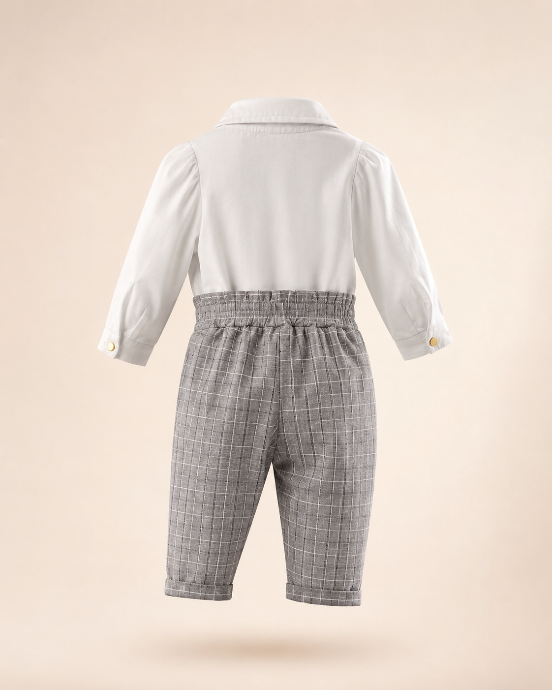 Conjunto Aurora Xadrez Cinza