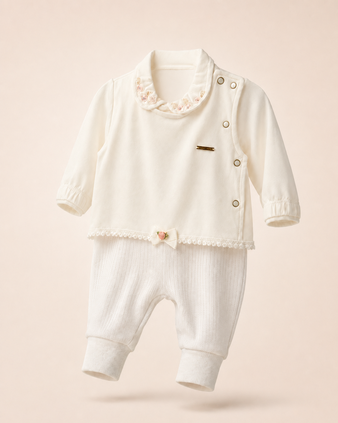 Conjunto Petit Rose Off White