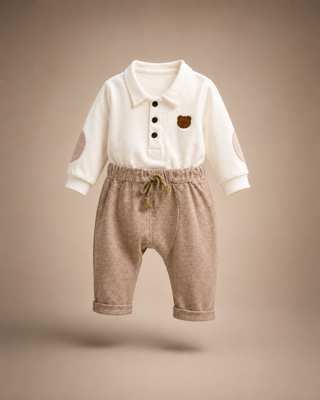 Conjunto Bento Teddy Bege