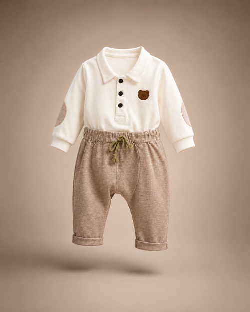 Conjunto Bento Teddy Bege