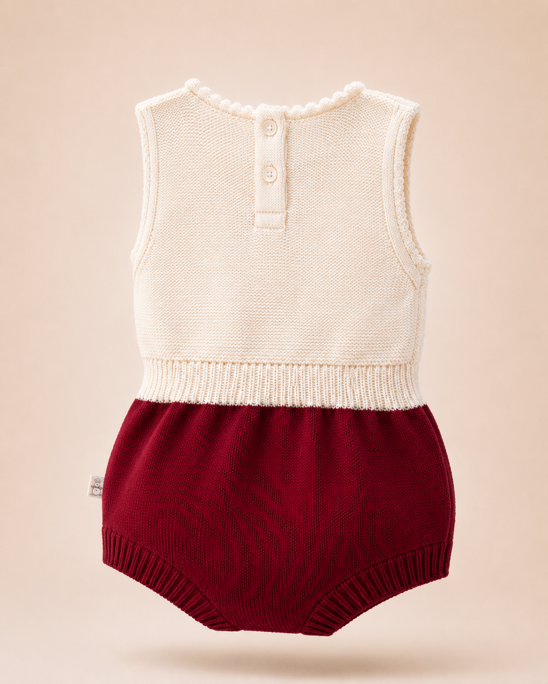 Romper Tricô Charlotte Vermelha